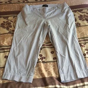 Talbots Pinstripe Capri Pants